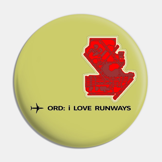 ORD: i Love Runways Pin by yaronstern