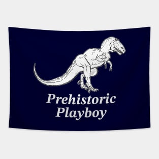 Dinosaur Prehistoric Playboy Tapestry