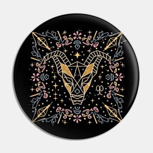 Capricorn Astrology Star Sign Pin