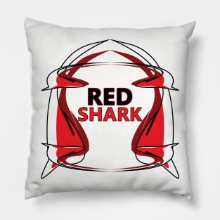 Red shark Pillow