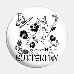 Social Butterfly Pin