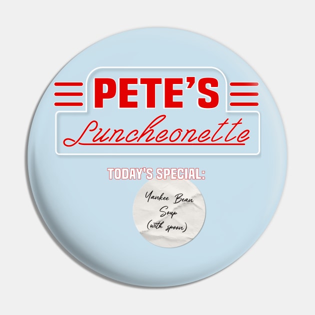 Pete's Luncheonette Pin by ToughPigs