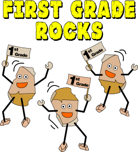 First Grade Rocks Magnet
