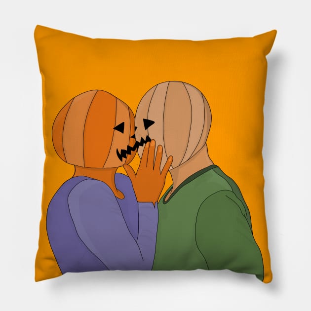 Romantic Halloween Pillow by DiegoCarvalho