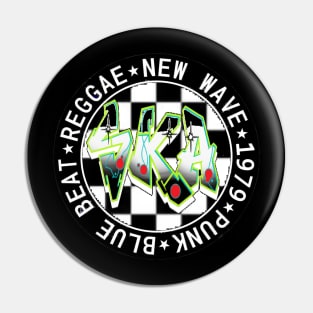 Ska reggae sticker 1 Pin