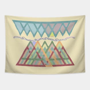 Abstract Mountain Sunset T-Shirt Tapestry