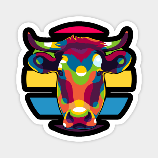 The Cow Portrait Magnet