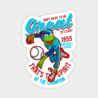 Kermit Baseball Champion Magnet