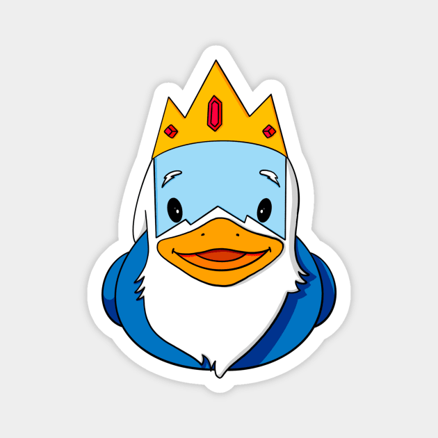 Ice King Rubber Duck Magnet by Alisha Ober Designs