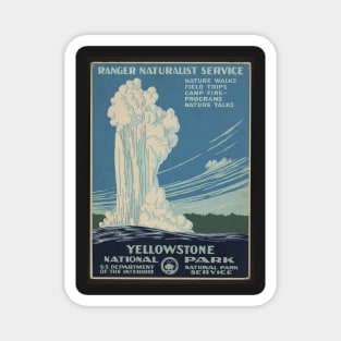 Yellowstone National Park Antique Poster Magnet