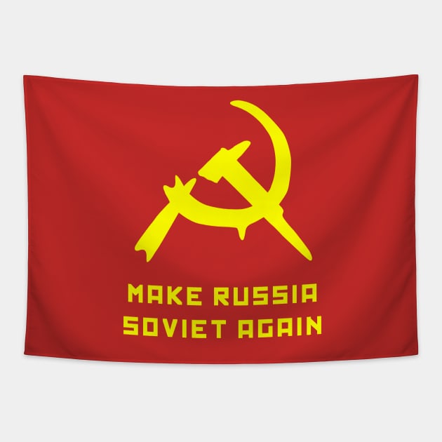 Make Russia Soviet Again by Basement Mastermind (Alternate) Tapestry by BasementMaster