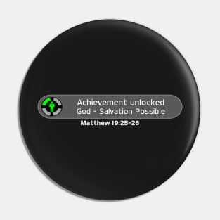 Achievement Unlocked Pin