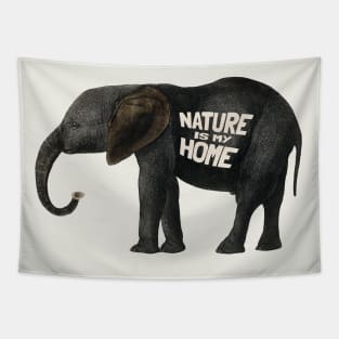 Nature is my Home The Elephant Tapestry