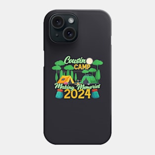 Womens Cousin Camp Making Memories Summer Vacation Family 2024 Phone Case