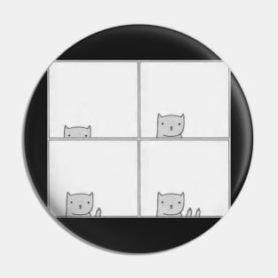 Cat meme shirt Pin