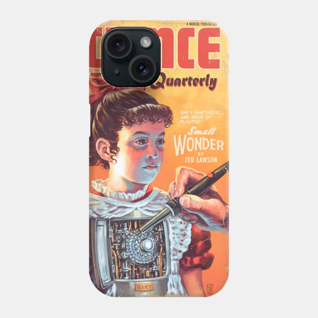 Small Wonder Vintage Pulp Magazine Phone Case by sandradeillustration