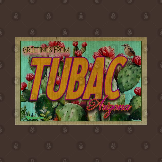 Greeting From Tubac, Arizona by Nuttshaw Studios