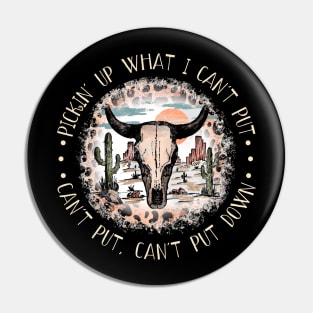 Pickin' Up What I Can't Put, Can't Put, Can't Put Down Leopard Cactus Deserts Pin