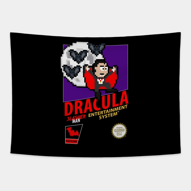 Dracula Retro 8-Bit Tapestry by WithoutYourHead