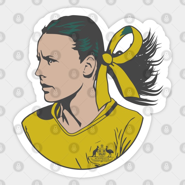 Hayley Raso's ribbon Hayley Raso Sticker TeePublic