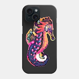 Abstract Colorful Seahorse Phone Case