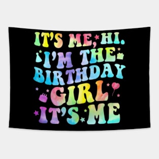 Its Me Hi Im The Birthday Girl Its Me Retro Birthday Party Tapestry