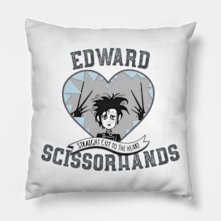 Tim Burton's Edward Scissorhands Straight Cut to the Heart. Pillow