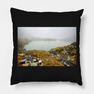 Glacial lake in the mountains Pillow