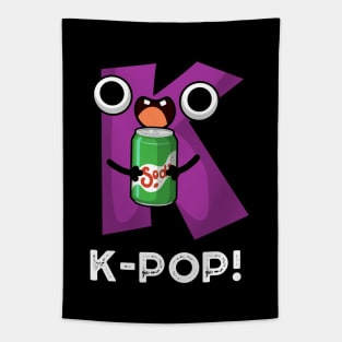 K-Pop Cute Music Soda Pop Pun Tapestry