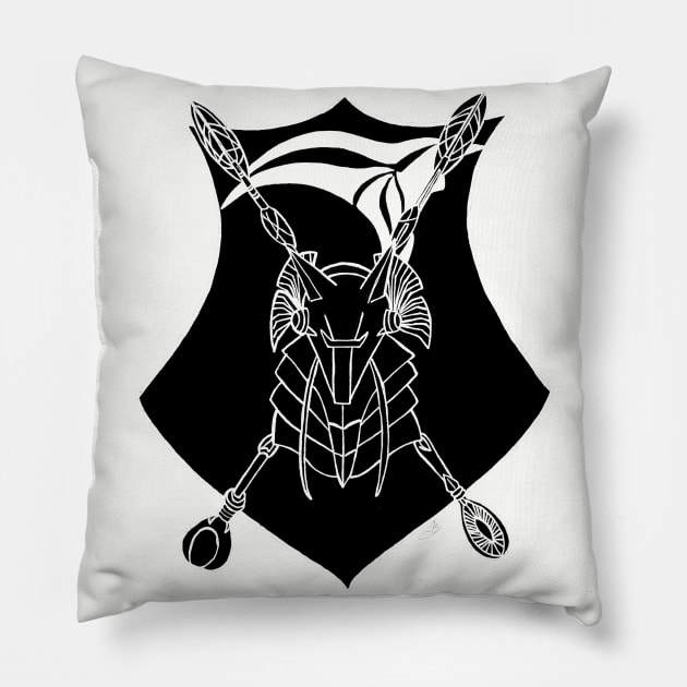 SG1 Anubis Guard Crest Pillow by Joseph Baker