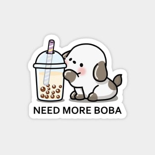 Little Puppy Needs More Boba Tea! Magnet