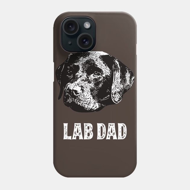 Labrador Retriever Dad Phone Case by DoggyStyles