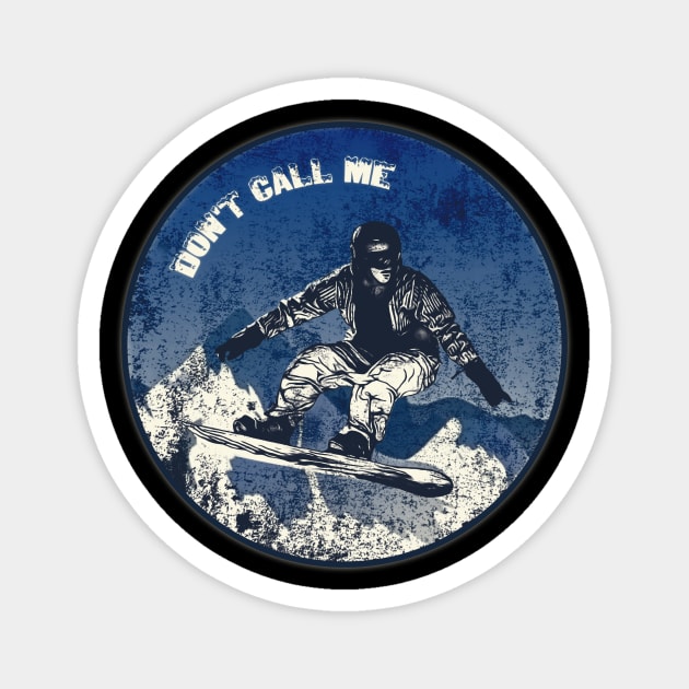 snowboarding Magnet by ElArrogante