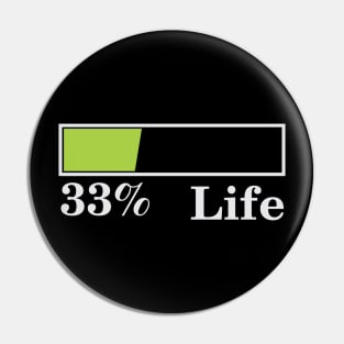 33% Life Pin