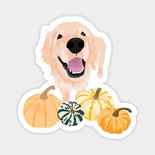 Golden Retriever Fall 2 Magnet