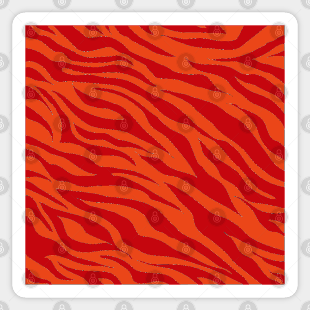 red tiger print
