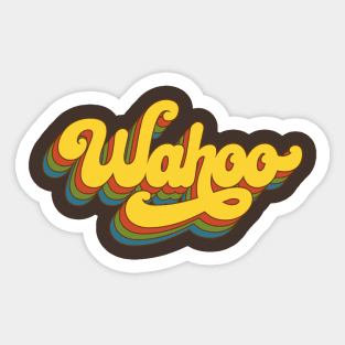 team wahoo  Sticker for Sale by AnomisShops