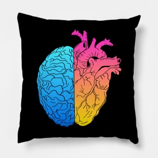 Heart and Mind - Harmony of Emotions and Intelligence Pillow