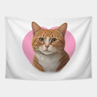 Cute Ginger Tabby Cat Tapestry