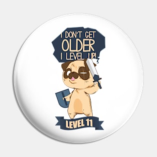 Birthday Level Up 11 Pin