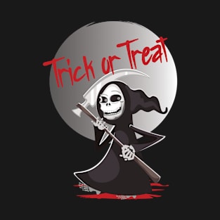 Creepy Reaper Trick Or Treat T-Shirt