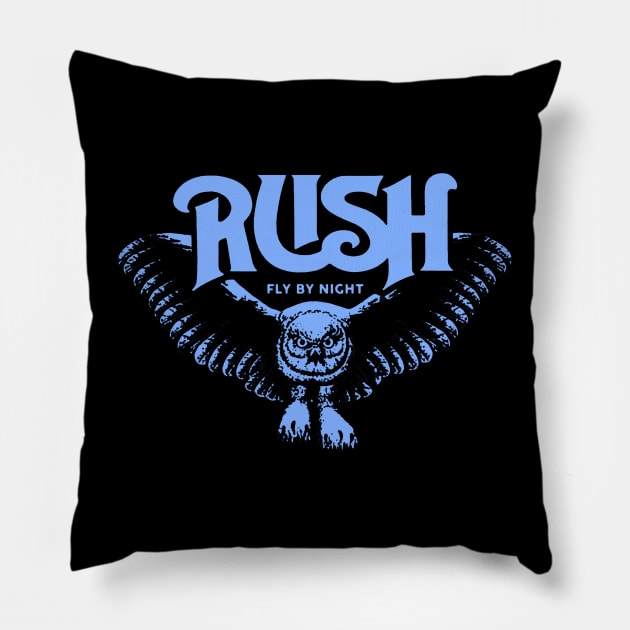 rush fly by night Pillow by tripanca mineral