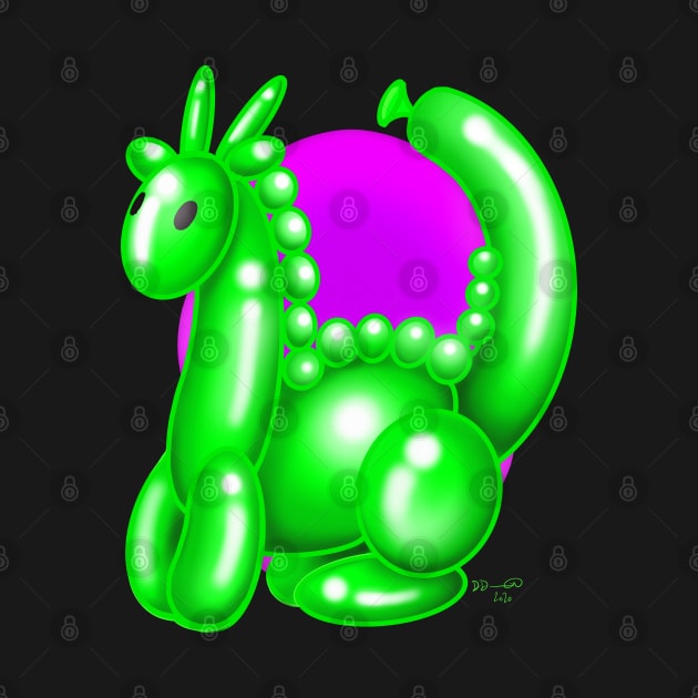 Balloon Dragon grrrrrr by MetroInk