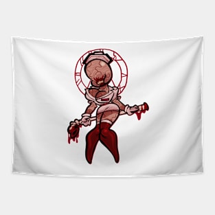 Bobble Head Nurse Tapestry