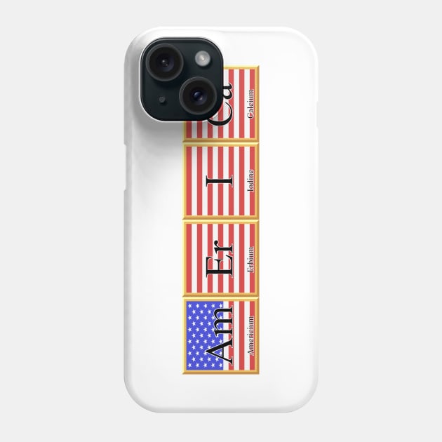 United States of America - Elements Phone Case by Zeeph