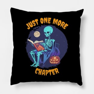 just one more chapter halloween Pillow