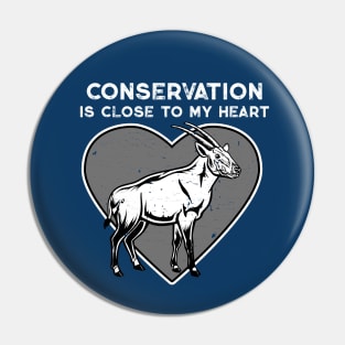 Saola Conservation Heart Pin