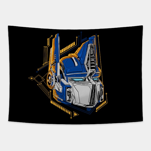 Optimus Prime Future Tapestry by Nekogama