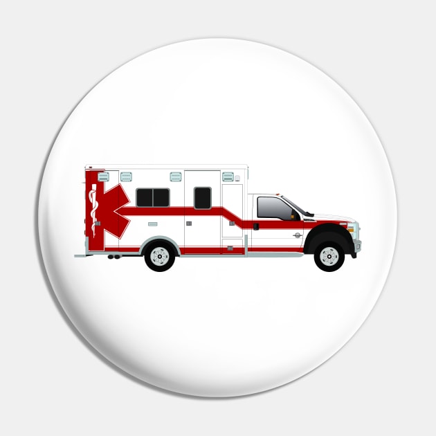 White F450 Type I ambulance with red star of life Pin by BassFishin