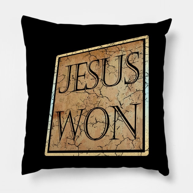 jesuswon - high quality Pillow by katroxdesignshopart444